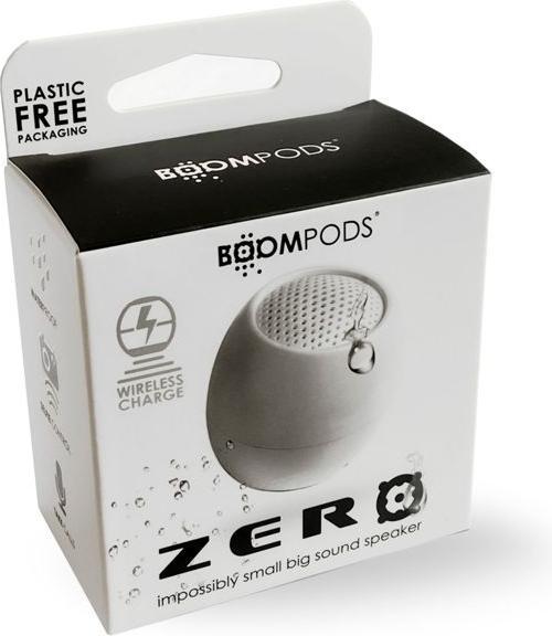 Actual product image Boompods Zero Bluetooth® Speaker Hands-free, Shockproof, Waterproof White (5 h, Rechargeable battery operated)