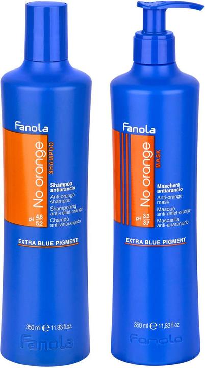 Image du produit Fanola No Orange Set 1 (Shampoo 350 ml + Mask 350 ml) (Set soin capillaire)
