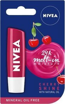 Actual product image NIVEA 24H - Mett-In Moisture Nourishing Cherry Shine Lipstick 4.8G (Cherry Shine)