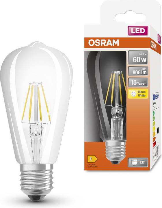 Produktbild Osram Led Retrofit Classic St (E27, 60 W, 806 lm, 1 x, E)