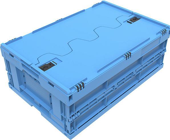 Immagine prodotto Walther Contenitore pieghevole in polipropilene, capacità 44 l, con coperchio (600 x 400 x 220 mm, 44 l)