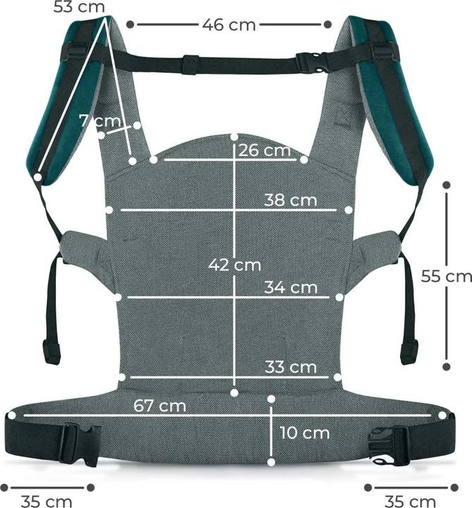 Actual product image KinderKraft carrier MILO, nature vibes, KNMILONAGRE0000