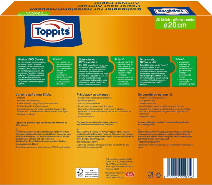 Produktbild Toppits Backpapier