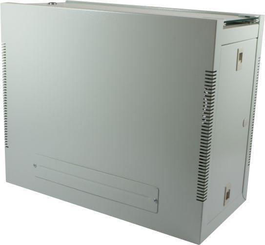 Produktbild Allnet 19 zollwandgehäuse 12he 1-teilig t445/b541mm lichtgrau smq-serie. (10.86 HE, 19 Zoll Rack)