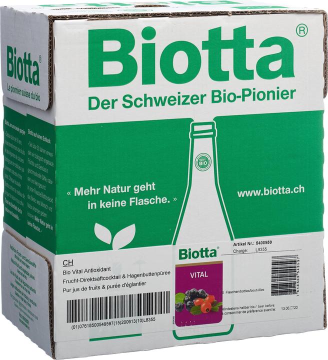 Actual product image Biotta Vital Antioxidant (6 x 50 cl)