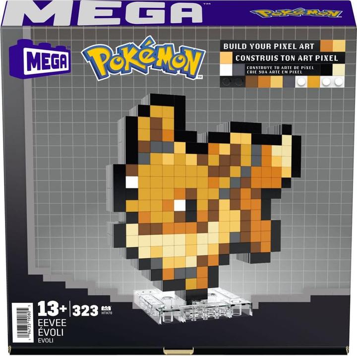Actual product image MEGA Pokémon Evoli Pixel Art