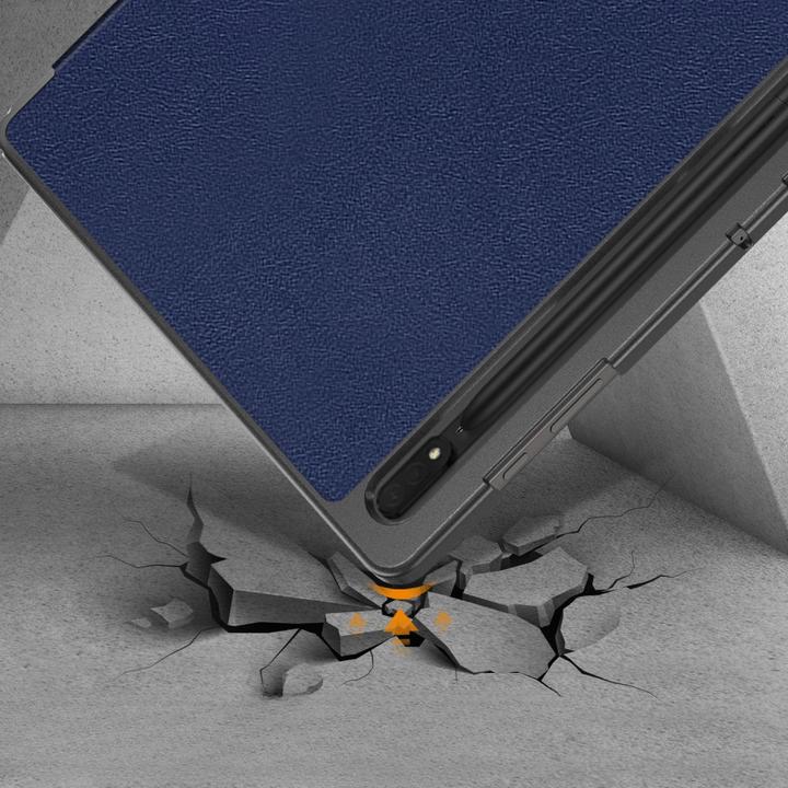 Actual product image Cover-Discount Galaxy Tab S9 Ultra - Tri-fold Smart Case blue (Galaxy Tab S9 Ultra)