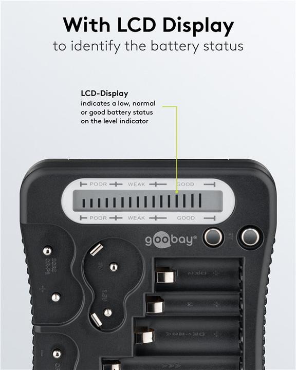 Produktbild Goobay LCD-Batterietester