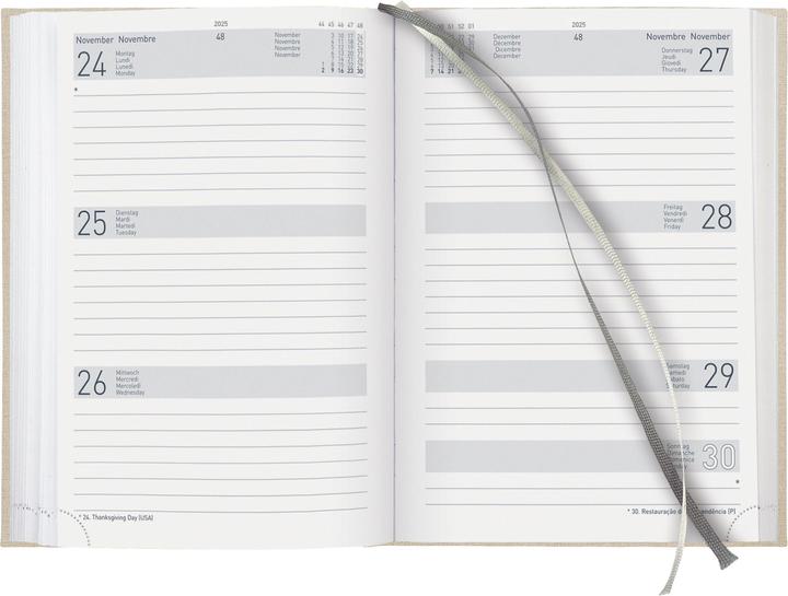 Nährwerte und Zutaten Biella Geschäftsagenda Dispo Term (14.5 x 20.5 cm, Deutsch, Englisch, Italienisch, Französisch)