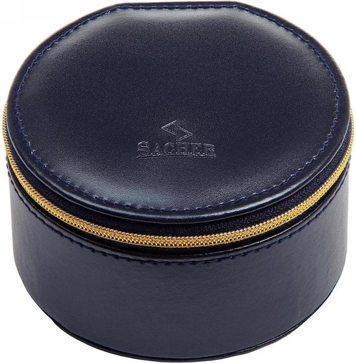 Sacher B6.301.014023 - Scatola portagioie Betsy in pelle blu scuro
