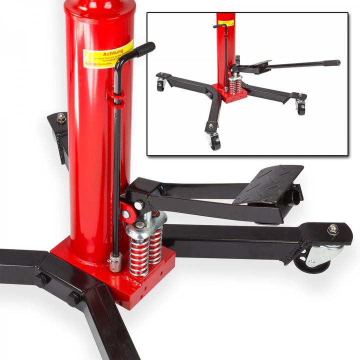 Produktbild Dema Hydraulik Motorheber Getriebeheber Faulenzer Werkstatt Heber Halter Stütze 0,5t