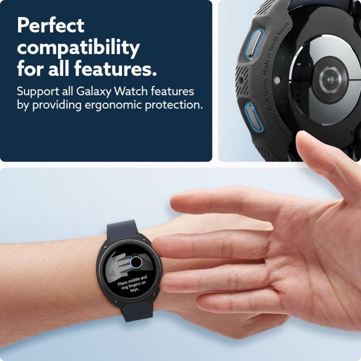 Productafbeelding Caseology Vault hoesje voor Samsung Galaxy Watch 7 (44mm) - Matzwart