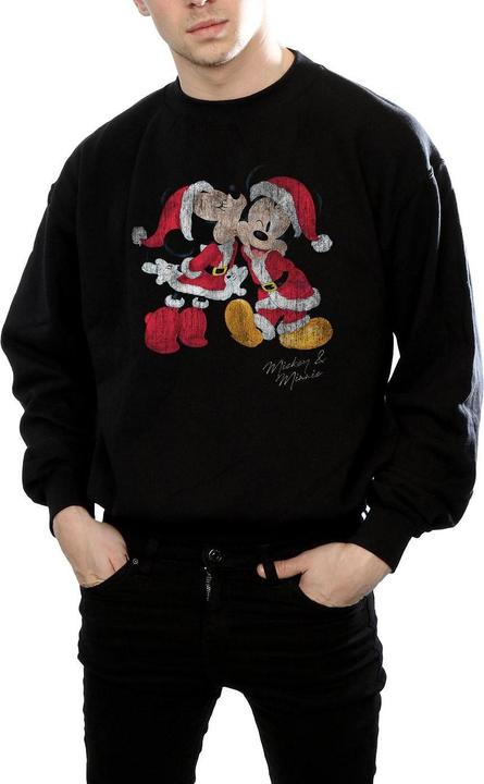 Immagine prodotto Disney Mickey And Minnie Christmas Kiss Felpa Uomo (S)
