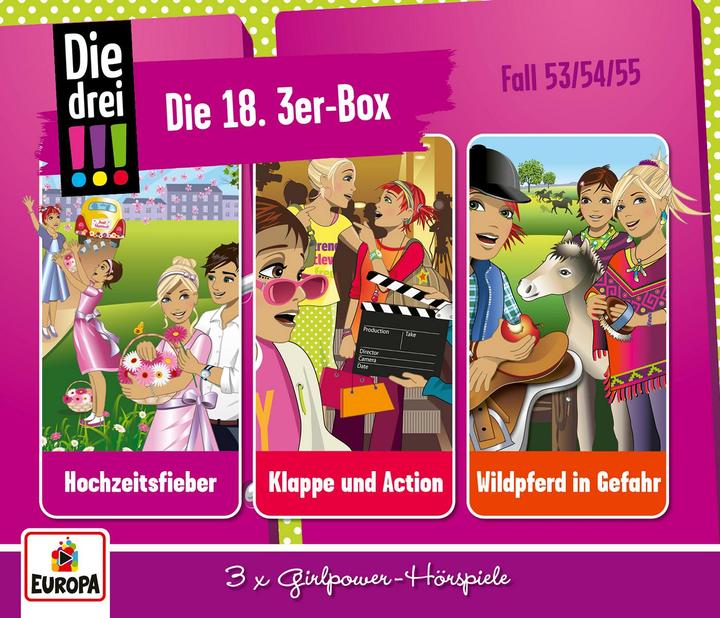 Die drei!!!, 3er Box. Box.18, 3 Audio-CD (Deutsch)