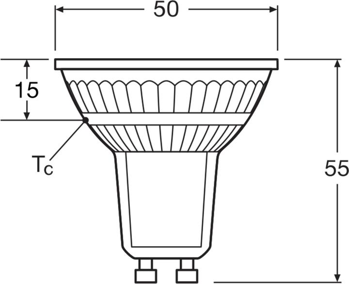 Actual product image Osram GU10 reflector (GU10, 4.10 W, 350 lm, 1 x, F)