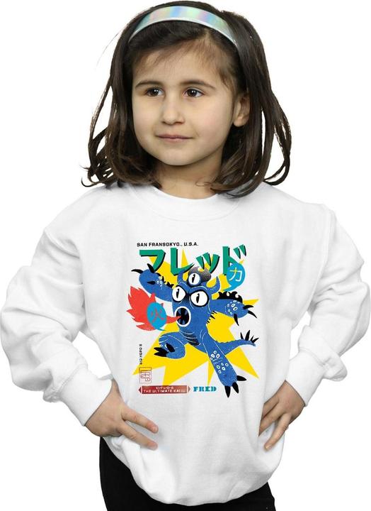 Actual product image Disney Girls Big Hero 6 Fred Ultimate Kaiju Sweatshirt (128)
