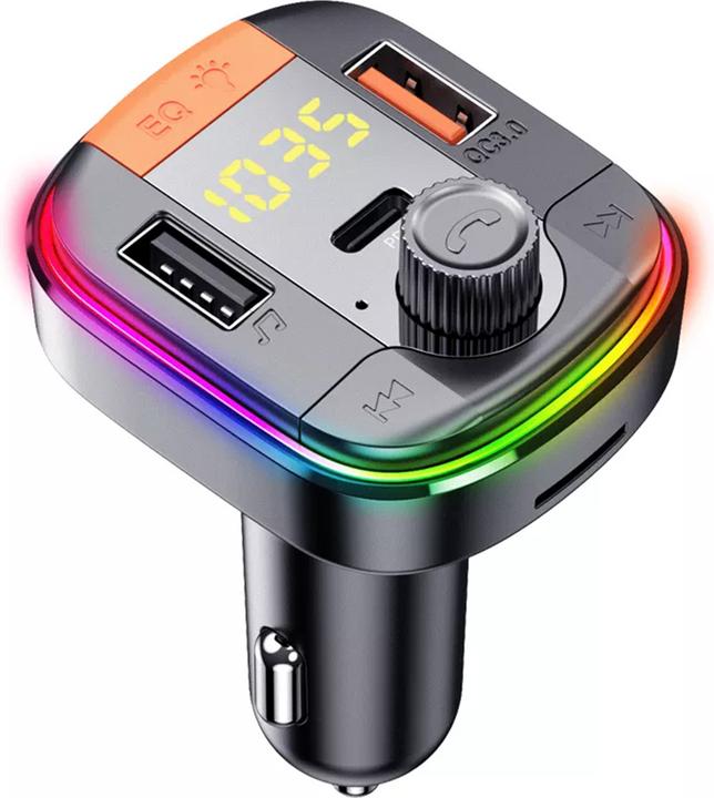 Produktbild Yesido Autoladegerät USB Bluetooth Digital Display FM Schwarz