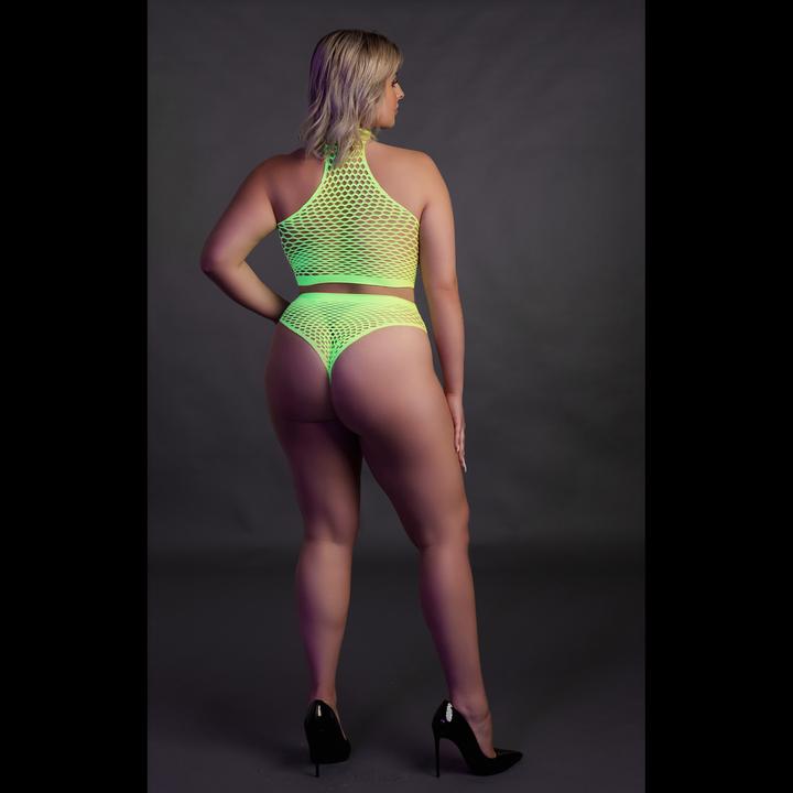 Image du produit Ouch! Turtle Neck and High Waist Slip - Green - XL/XXXXL (XL, XXL, 3XL)