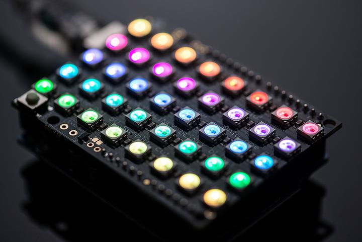 Actual product image Adafruit NeoPixel Shield for Arduino 40 RGB LED Pixel Matr