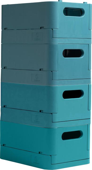 Image du produit Exacompta Boîte pliable The Smart Case mini Skandi - Bleu Pacifique