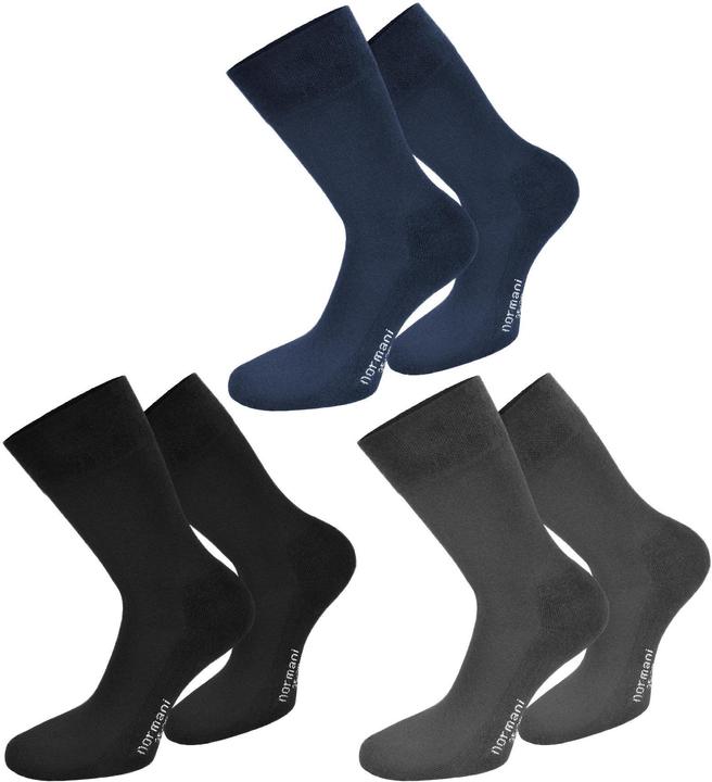 Immagine prodotto Normani 6 paia di calze comfort con bordo morbido (confezione da 6, 47 - 50)