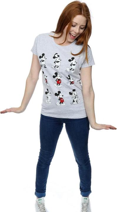 Actual product image Disney Womens/Ladies Mickey Mouse Evolution Cotton T-Shirt (S)