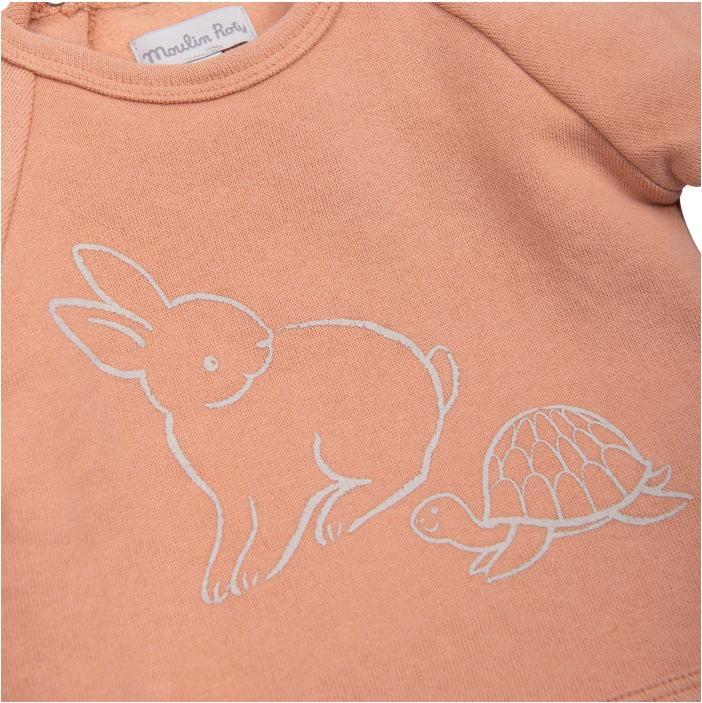 Immagine prodotto Moulin Roty IMPALA felpa 6 mesi molleton noisette motivo tortue et lapin (68)