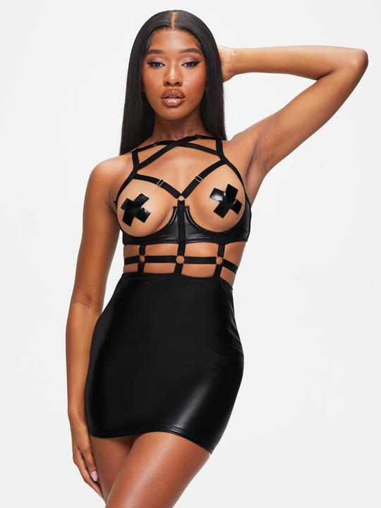 Produktbild Ann Summers Wetlook dress 'The Minx' - black (XL)