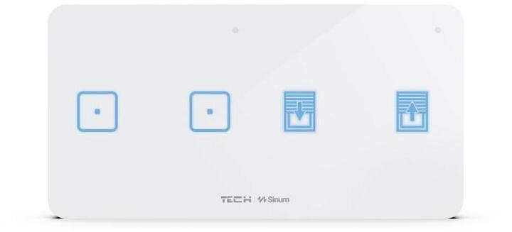 Productafbeelding No Name Drahtloser zweipoliger Schalter für Licht und Rollladen weiss WSZ-22P Tech Steuerungen