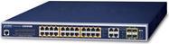 Immagine prodotto Planet Switch gestito a 24 porte 10/100/1000T Ultra PoE e 4 porte Gigabit TP/SFP Combo 600 Watt PoE B... (24 Porti)