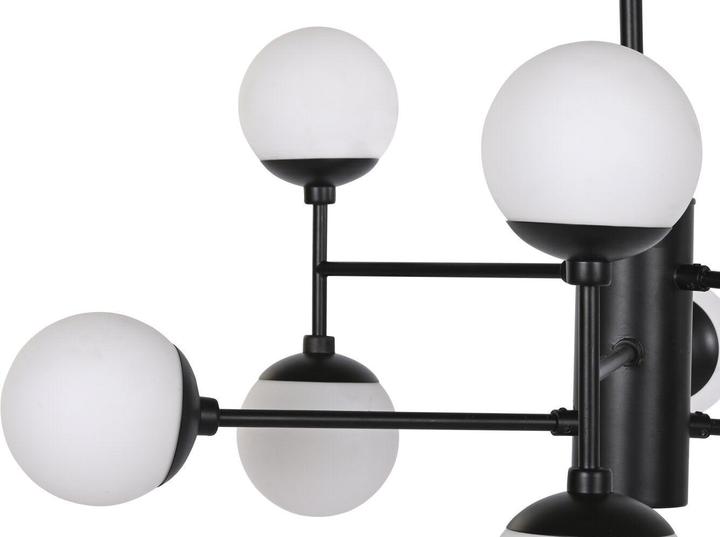 Actual product image DKD Home Decor Ceiling lamp Crystal Black (76.2 x 76.2 x 40.64 cm)