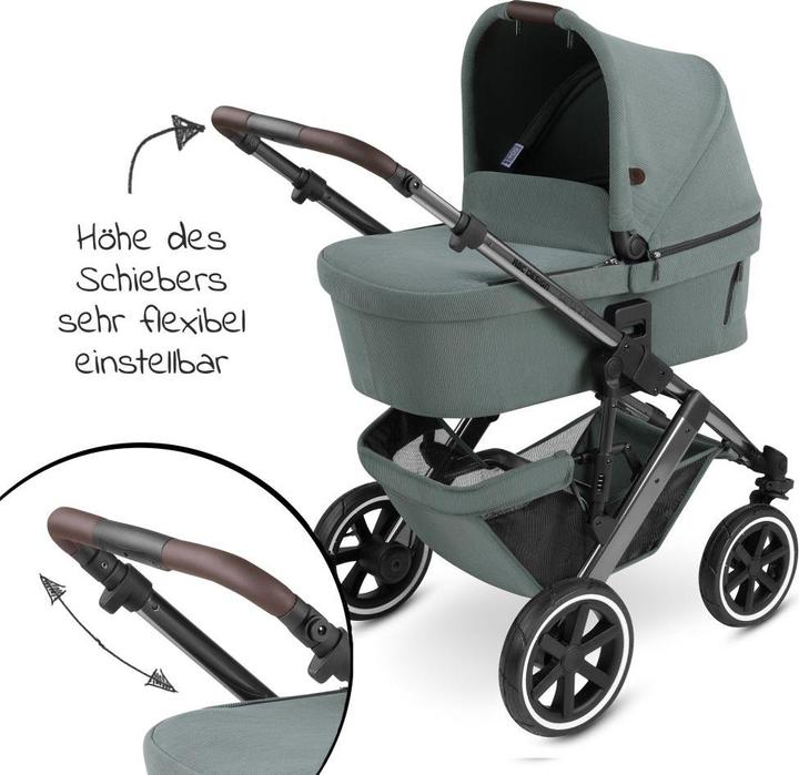 Produktbild ABC Design Kombikinderwagen Kombi-Kinderwagen Salsa 4 Air - inkl. Babywanne &