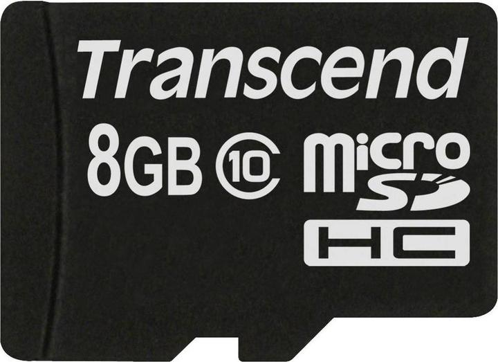 Produktbild Transcend Flash-Speicherkarte 8GB Micro SDHC, C10 (8 GB, SDHC, U1)
