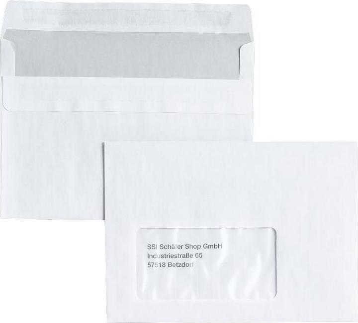 Productafbeelding Elepa Envelop met venster rechts (162 x 114 mm, 25 x)