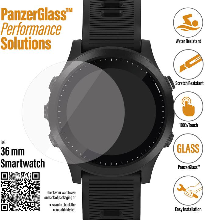 PanzerGlass Displayschutz 36 mm Smartwatches