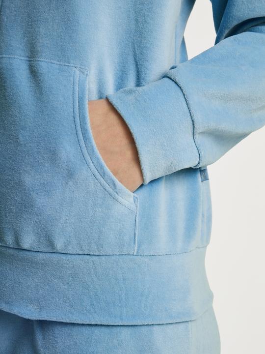 Immagine prodotto Calida Giacca in felpa loungewear "Lounge Velours" blu chiaro (38)