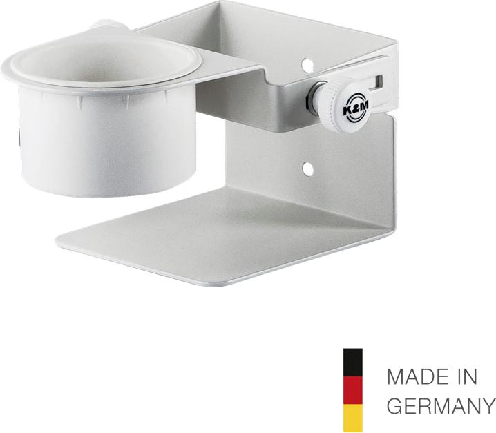 K&M 80370 Desinfektionsmittel Halter weiss