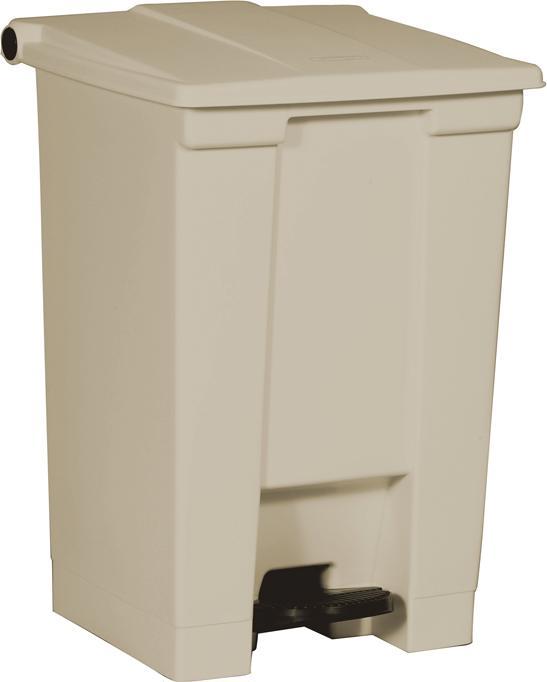 Vepa Bins Industrial pedal bin, capacity 45 l, beige. (45 l)