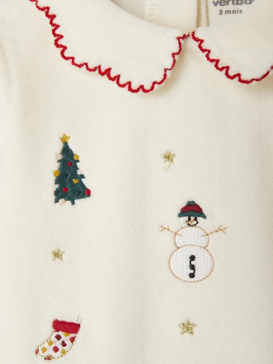Immagine prodotto Vertbaudet Baby Samt-Strampler mit Weihnachts-Stickereien Oeko-Tex (50)