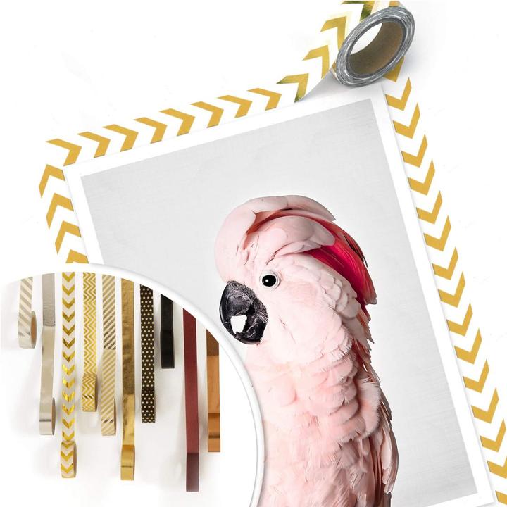 Produktbild Trenddeko Rosa Kakadu (60 x 80 cm)