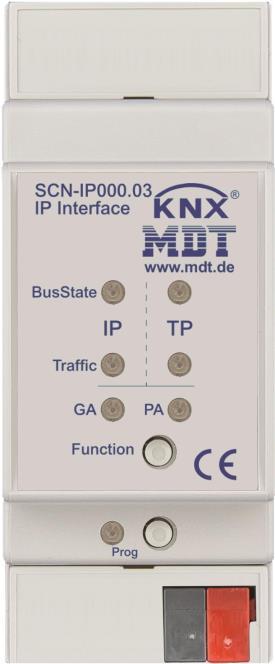 Produktbild MDT IP Interface, mit KNX IP und Data Secure, Email, Zeitserverfunktion - SCN-IP000.03