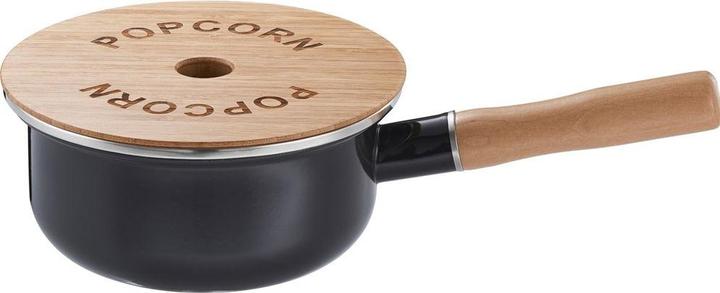 Actual product image Rösle Poêle à pop-corn avec couvercle en bois ø 16 cm (Grill pan, Steel, Enamel)