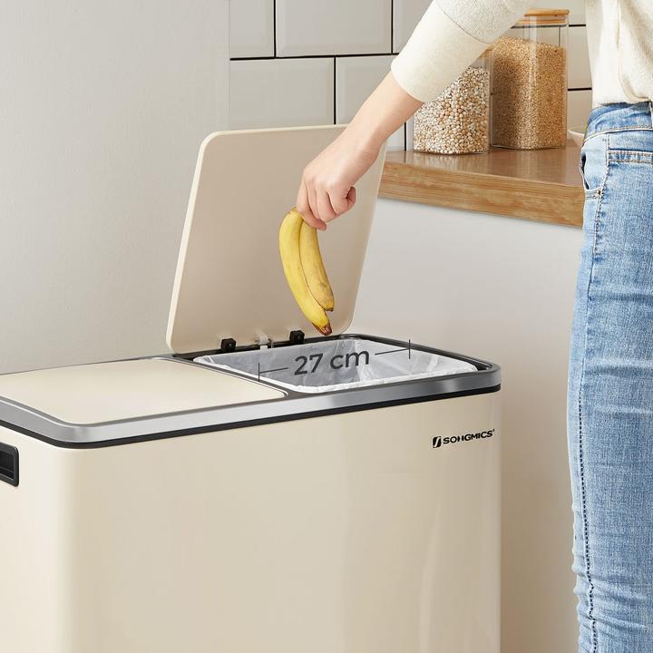 Produktbild Songmics Mülleimer mit Deckel und Inneneimer (60 l)