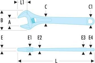 Produktbild Facom Rollgabelschlüssel 101 (33 mm)