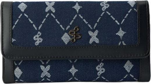 Actual product image Salsa Jeans Denim Logo Jaquard Wallet