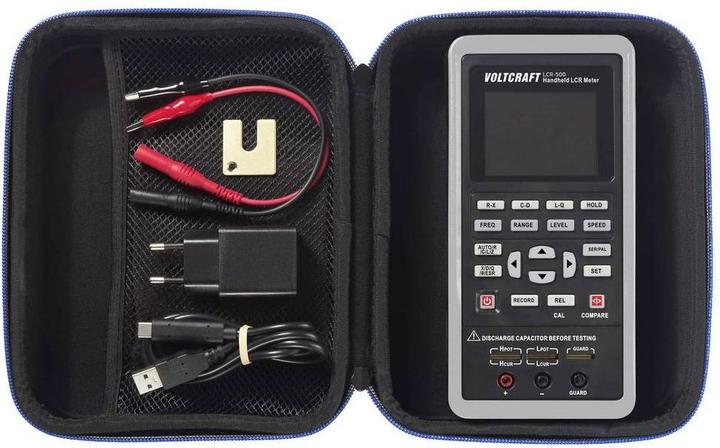 Produktbild Voltcraft LCR-500 LCR Messbrücke digital Datenlogger CAT I Anzeige (Counts): 40 (CAT I)