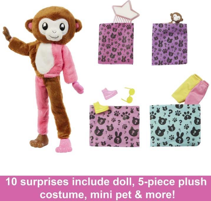 Productafbeelding Barbie Cutie Onthulling Jungle Serie - Aap