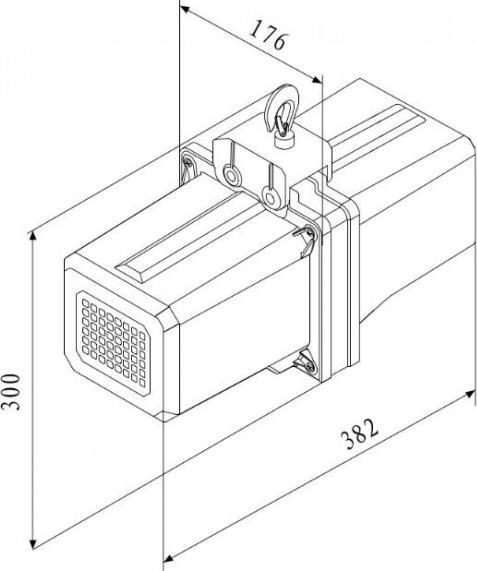 Actual product image Crossfer - BDH-500 Elektro Kettenzug 500 Kg 3 Meter