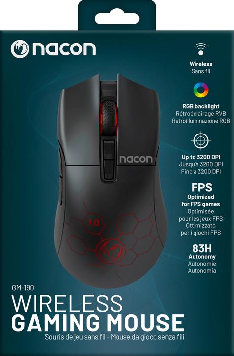 Produktbild Nacon Gaming GM-190 Wireless Gaming Mouse (Kabellos)