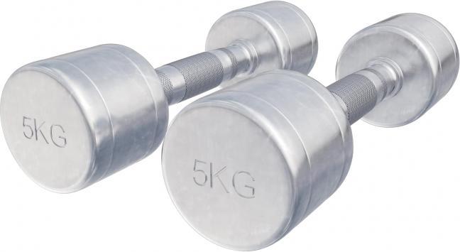 Image du produit Gorilla Sports Haltères Chrome (2 x 5 kg)